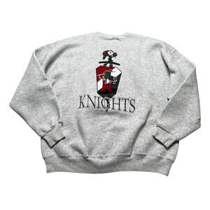 Vintage 90s Knights crewneck sweatshirt Men Sz XL School university / retro Y2K